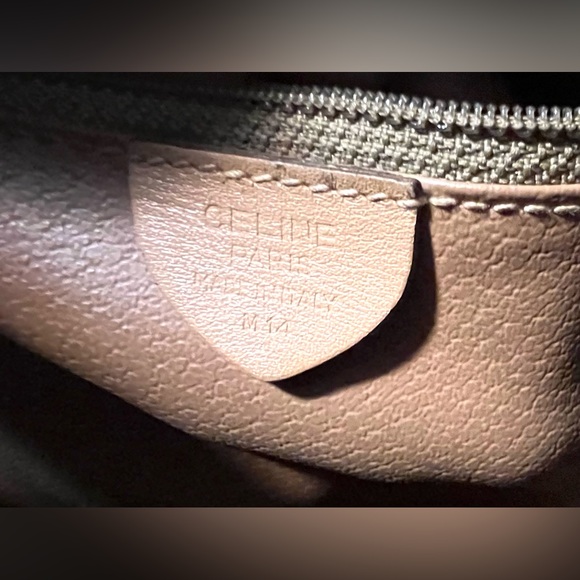 Vintage Celine Tote Handbag Triomphe Macadam Shoulder Purse Large Brown Purse - Picture 14 of 15